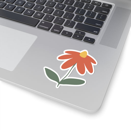 Floral Kiss-Cut Stickers | Vibrant Flower Decals for Laptop, Journal, Water Bottle, Gift, Home Decor